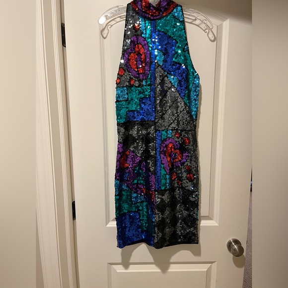Gently Used Size 12 Sequined Formal Dress by Peak Evenings - Picture 2 of 6